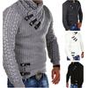 Mens Flower Twist Winter Sweater Knitted Sweater Pullover Jacket Coat Wear Knit