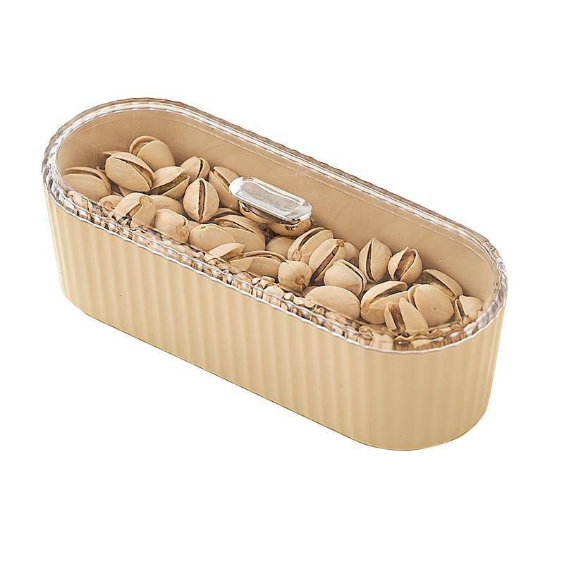 Fruit Plate, High-value Home Living Room, Tea Table, Plastic Dried Fruit Box, Simple, Fashionable and Free Fruit Plate with Lid