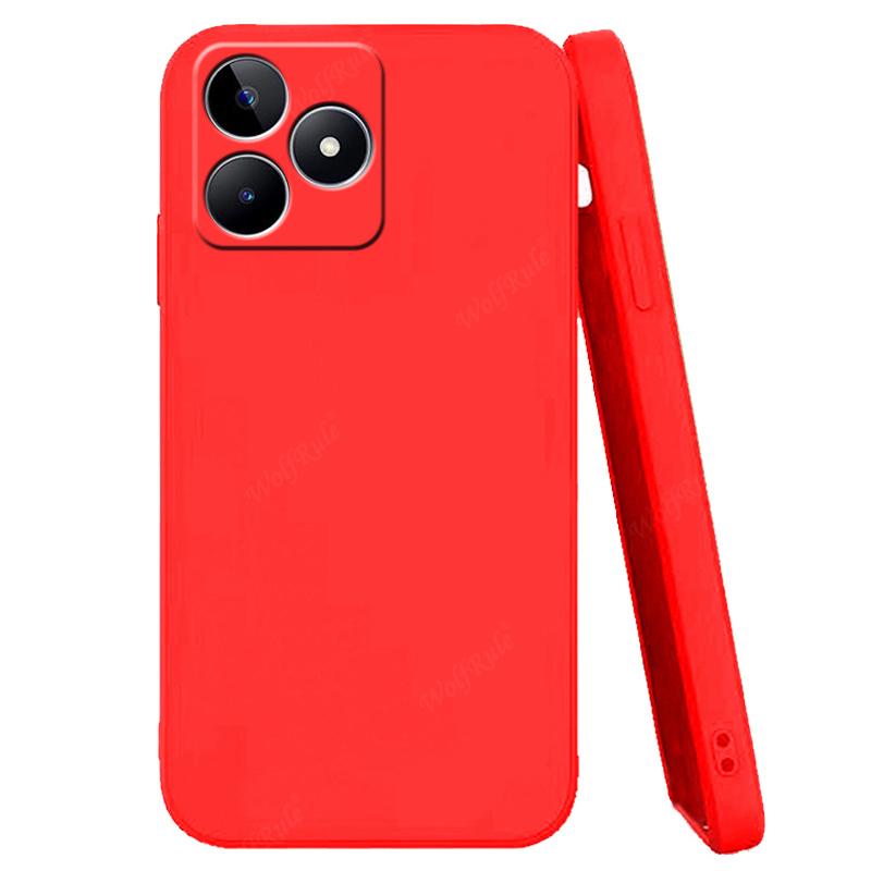 For Cover OPPO Realme C53 Case For OPPO Realme C53 Capas Luxury Liquid Silicone Candy Color TPU Soft Cover For Realme C53 Fundas