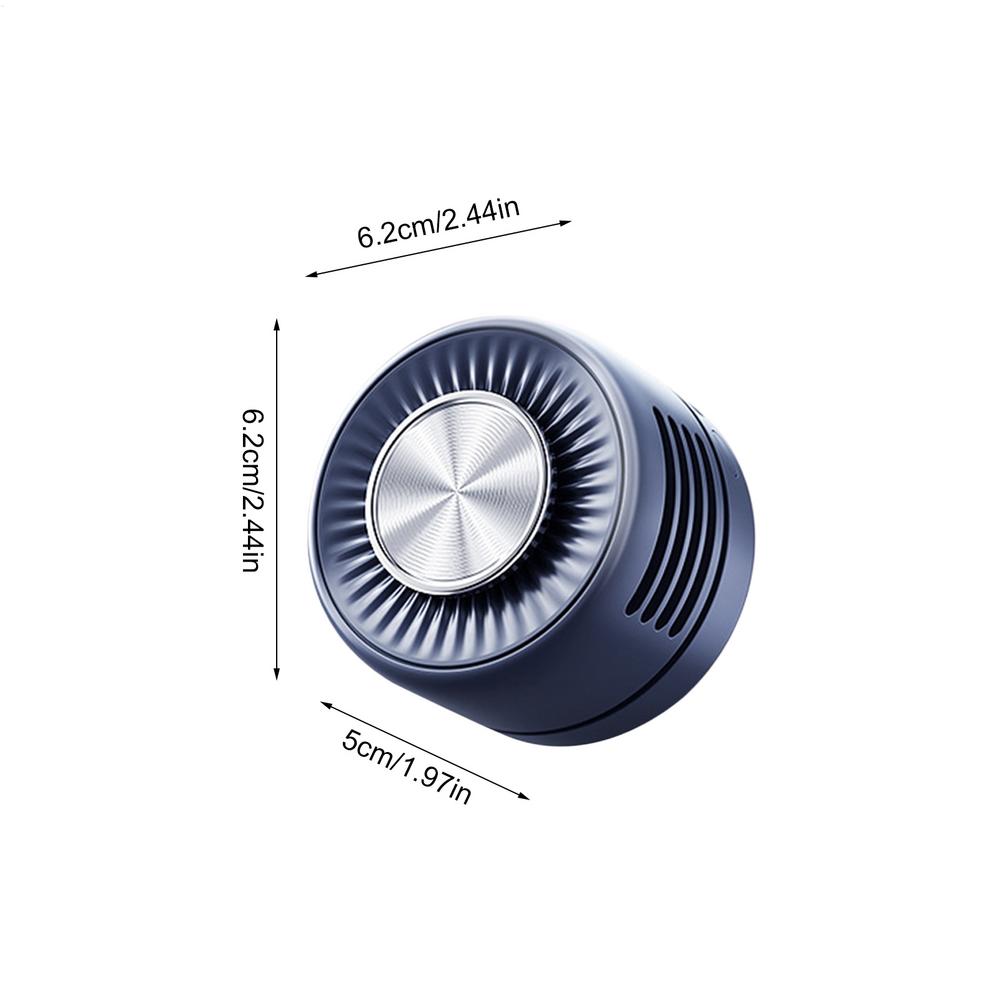 Mini Whirlwind Portable Snap On Charging Fan Waist Clip Mini Whirlwind Fan 3-Speed Handsfree Silent Strong Wind summer cooling синий