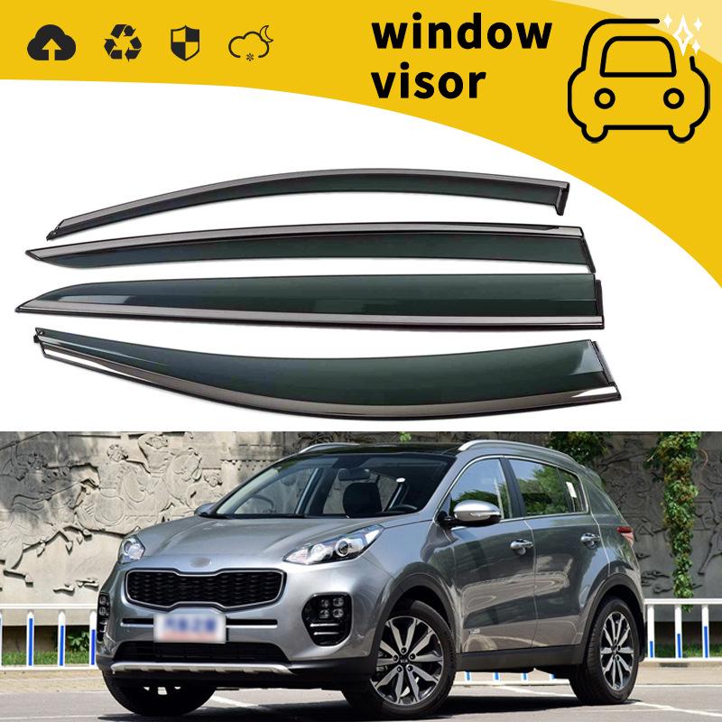 Kia KX Series Door Visors for 2015-2020 Models - Rain Eyebrow Window Decoration