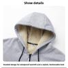 Cappotto Spesso Autunno e Inverno, Felpa con Cappuccio Larga in Imitazione Lana d'Agnello, Giacca da Lavoro, Giacca da Uomo