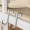 8Pcs Stainless Steel Hook Double S-Shape Hook Kitchen Bathroom Cabinet Door Back Type Coat Towel Storage Hanger