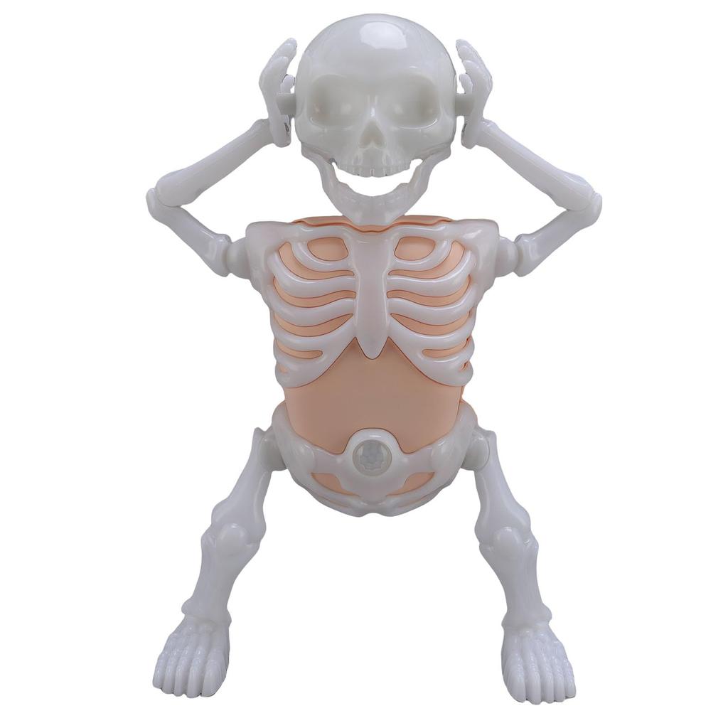 xuuyuu Fun Design Glow Dancing Skeleton Toy Compact with Sound First Horror Fun Doll for Kids
