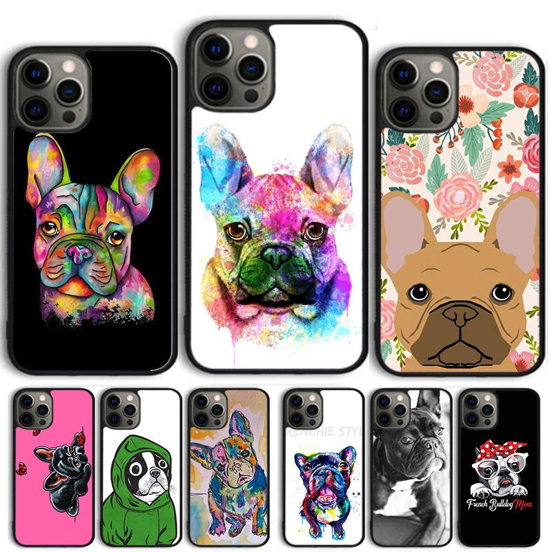 French Bulldog Cute Cartoon Phone Case For iPhone 17 Air 14 15 16 13 12 Cover For Apple Pro Max Plus Coque