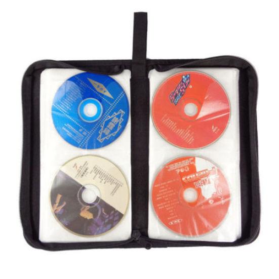 80 Miejscowy Uchwyt na Płyty DVD CD Album Etui do Przechowywania Pusta Składana Torba Transportowa Organizer