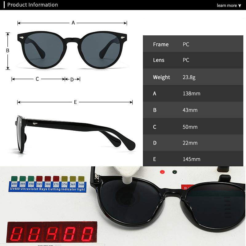 New Fashion Round Sunglasses Men Shades UV400 Retro Rivets Women Trending Yellow Sun Glasses Shades UV400