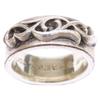 CHROME HEARTS 2000 925 Double Narrow Vine Band Ring Ring SilverUsed