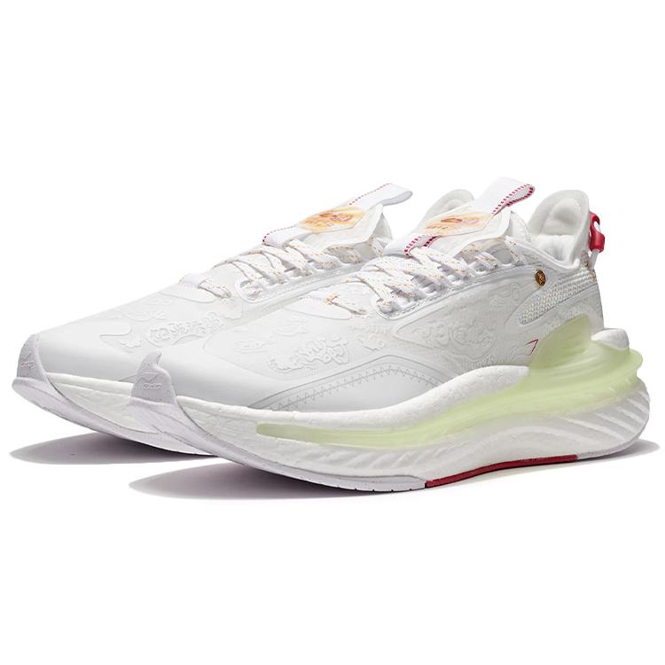 Li Ning Exceed 6 Textile, TPU Cushioning Slip Resistant Abrasion Resistant Low Top Sports Casual Shoes Men's White AGLS079-1