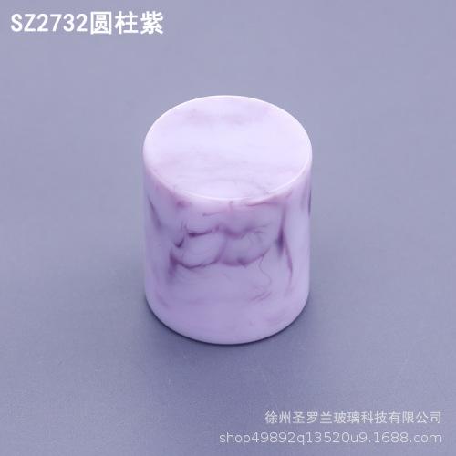 15mm Resin Perfume Bottle Cap, Hand-Polished Sphere & Cylinder Shape, Crimp Neck Spray Lid for Refillable Atomizer