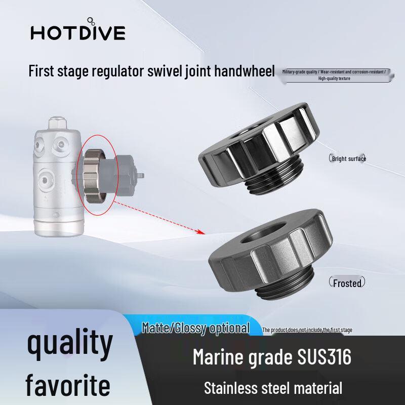 HOTDIVE Diving First Stage Regulator DIN Rotary Handwheel