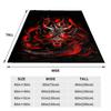 1pc Blanket Black Red Dragon Print Comfortable Flannel Blanket for Home Living Room Bedroom Decor Birthday Gift for Adult  Boys