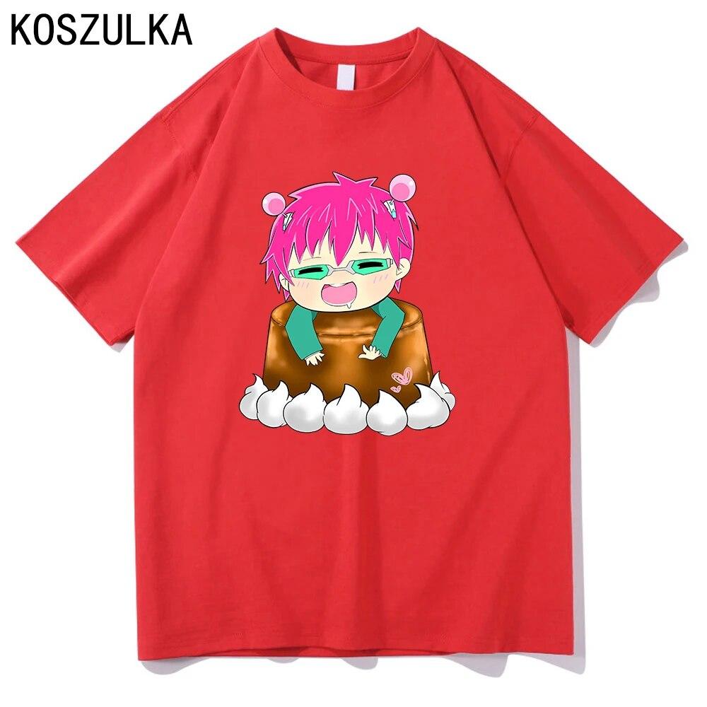 Hot Anime Saiki K T-shirt High Quality Cotton Tee Shirt Summer T Shirts Graphic Sudaderas Kusuo Unisex/women Hip Hop Sweatshirts Unisex
