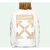 Off-White Tape Arrows Slim Crewneck White/Beige Men Tops OMBA025R20E300020148