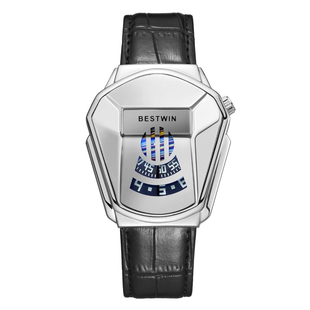 BESTWIN Diamond Alloy Quartz Watch for Men - Trendy Couple's Watch