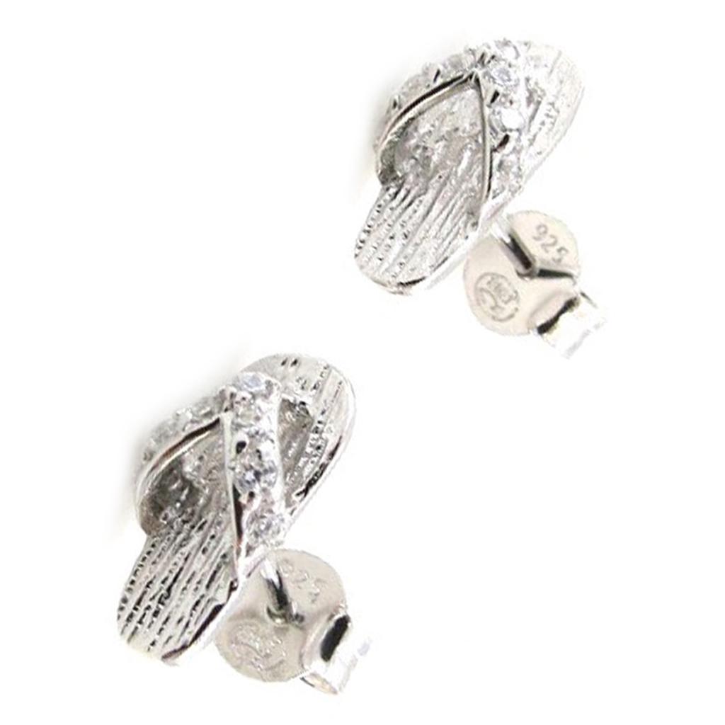 

Les Trésors De Lily [I9839] - Серебряные серьги «Щипцы» (родиевое покрытие) - 11x6 мм