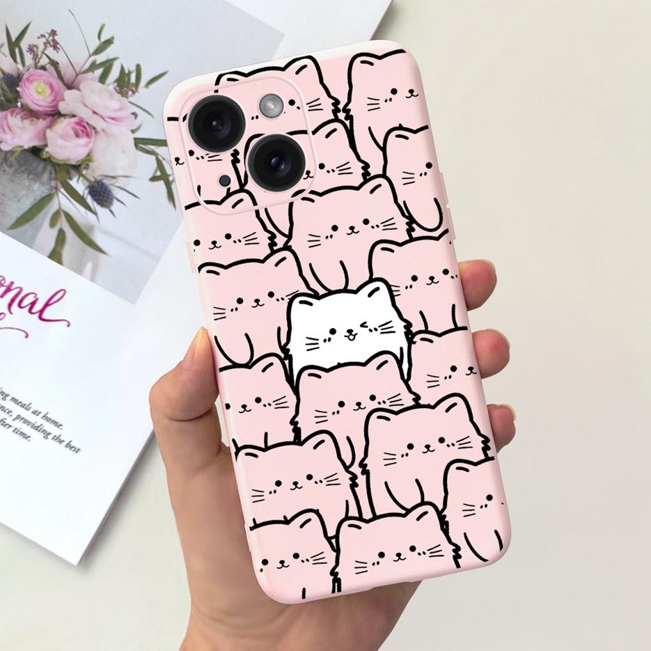 For Apple iPhone 15 Case Stylish Moon Spaceman Cartoon Cover Soft Silicone Phone Case For iPhone 15 Pro Max iPhone15 Plus Bumper