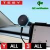 TESY Qi2 15W Magnetic Wireless Charger Phone Holder Screen Mount Compatible with MagSafe For Tesla Model YL Y Juniper 3 Highland