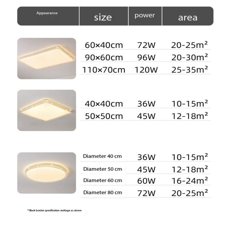 Nordic simple LED ceiling light 2024 new round square dimming lamp for living room dining room bedroom luxury noble indoor lamps