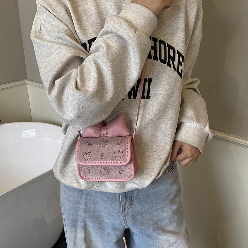 Girls' Bowknot Crossbody Bag - Cute Princess Small Shoulder Coin Purse for Kids