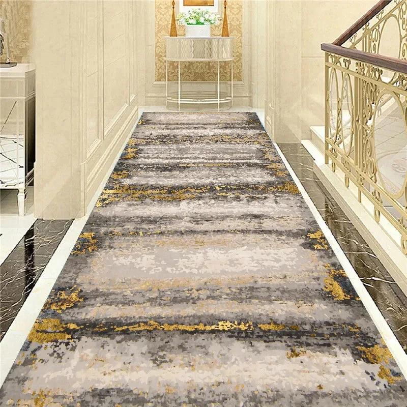 Hallway Stair Carpet Simple Corridor Carpet Long Hallway Area Rug Hotel Mall Wedding Hall Runners Floor Mat Kitchen Aisle Mat