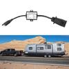 4 Pin to 7 Pin Converter Adapter for Stable Trailer Lighting System Enhanced Driving Safety Secure Brake Light Function