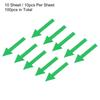 4/6/10Sheet Arrow Sticker Directional Sign PVC Self-Adhesive Label Stickers Removable Floor Decal for Floor Wall Marking 6Colors