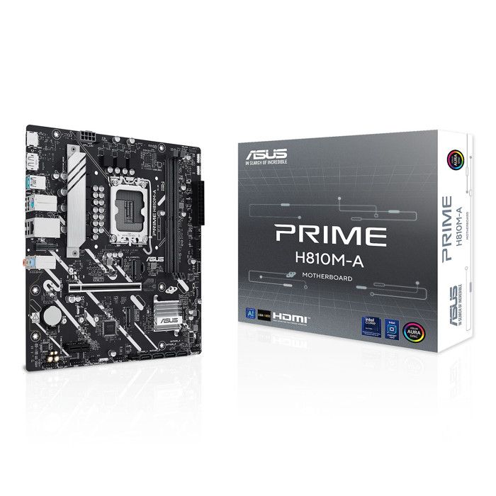 Carte mère - ASUS - PRIME H810M-A-CSM - Micro ATX - Socket 1851 - DDR5 SDRAM