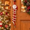 Handmade Gift Snowman Spiral Crochet Pendant DIY Crochet Santa Claus Decor  Holiday Party