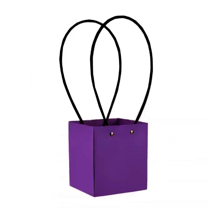 Handbag Color Wedding Party Decor Gift Box Bouquet Packaging Valentine S Day Birthday 10pcs Portable Flower Packaging Bag 10pcs
