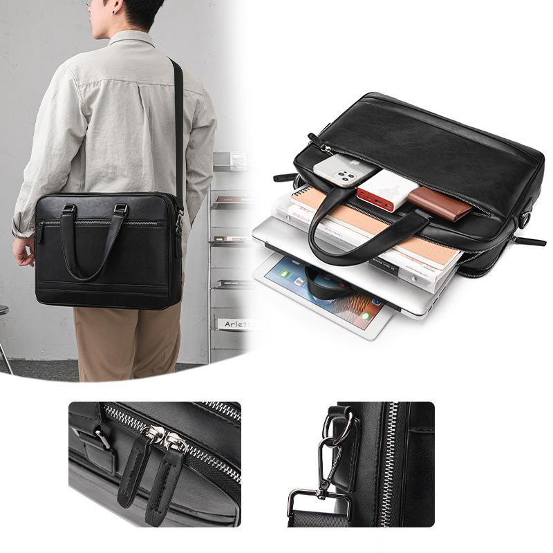 TS JYL laptop bag,Men Laptop Handbag Crossbody Large Document Gift Bag