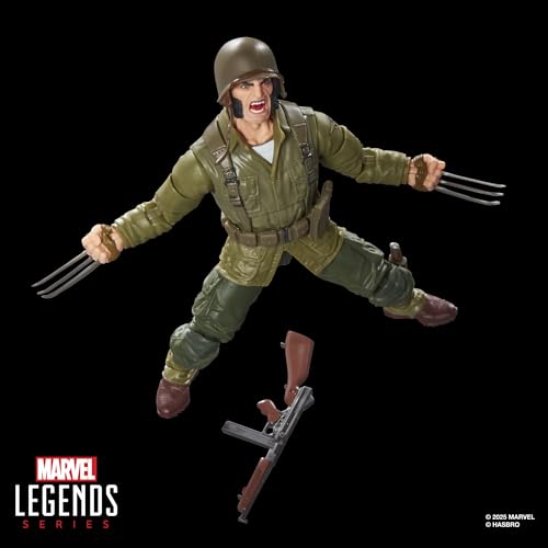 Hasbro Marvel Legends Series Wolverine (WWII Logan) X-Men Comics 6-inch Collectible Action Figure G0820 Authentic