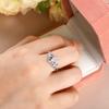 Elegant Patterned Leaf and Flower 925 Sterling Silver Ring - Luxury Handcrafted Jewelry