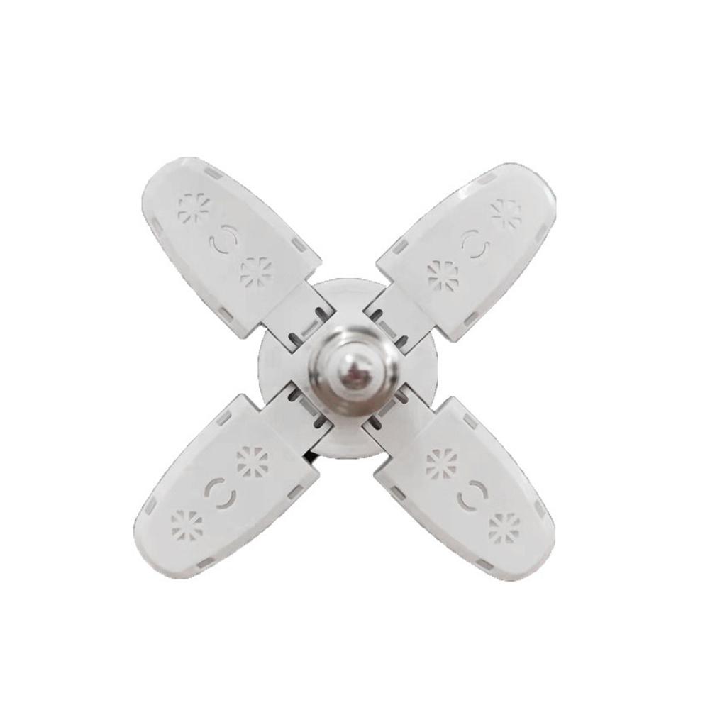 28W E27 LED Bulb Fan Blade Shape Foldable 28W LED Bulb AC220V AC110V Deformation Lampada For Home Warehouse Garage Ceiling Light