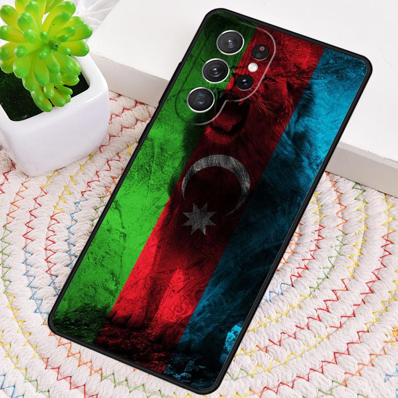 Azerbaijan Flag Soft Phone Case for Samsung Galaxy Note 10 Pro S26 Ultra S23 S24 FE S25 S21 S22 PLUS Shockproof Cove