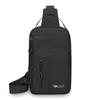Multi-Layer Men's Chest Bag Handbag Solid Color Shoulder Bag