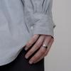 ovbeige [VEI] 925silver STONE BOLD RING_ONYX