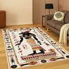 Ancient Egyptian Mythological Pharaoh Sign Carpet Rug for Home Bedroom Living Room Sofa Doormat Decor,Area Rug Game Non-slip Mat
