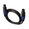 Speaker Connection Cable Male To Male Plug and Play Speaker Cord with Twist Lock for Stage Speaker Power Amplifier 25FT