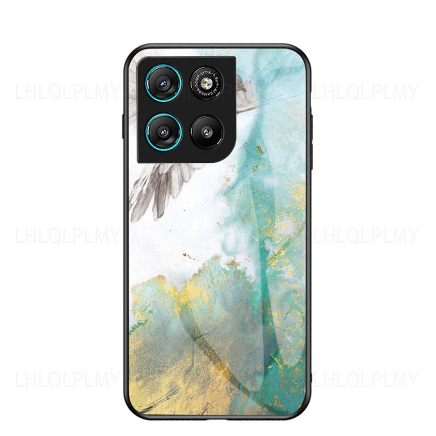 Marbling Tempered Glass Phone Case For OPPO A6 A6X Reno 15F 15 Pro 5G Realme 16 15T C85 Vivo Y21D Y31 Motorola Moto G17 G57 Oneplus 15R Cover
