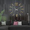 DIY velké číslo nástěnné hodiny 3D zrcadlová nálepka Moderní domácí kancelářský dekor Art Decal