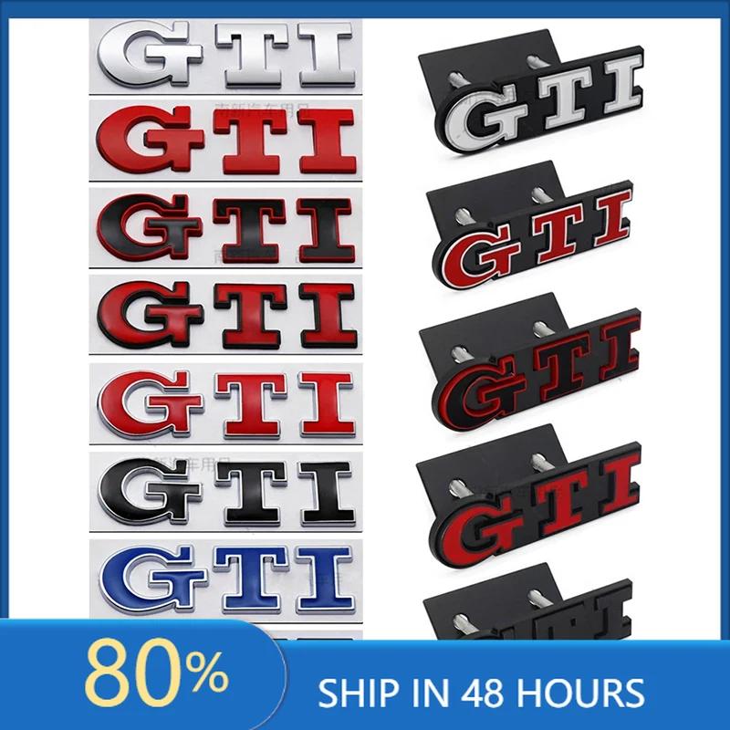 BRP1 Für VOLKSWAGEN VW GTI 3D Metall GTI Kühlergrill Emblem Abzeichen Heckklappe Aufkleber Autoaufkleber für Volkswagen VW Golf 5 6 7 8 MK2 MK3 MK4 Mk oq2