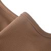 Women's Solid Color Ribbed Sleeveless Bodysuit: Square Neck, Backless, Hip-Lifting Slim-Fit Jumpsuit