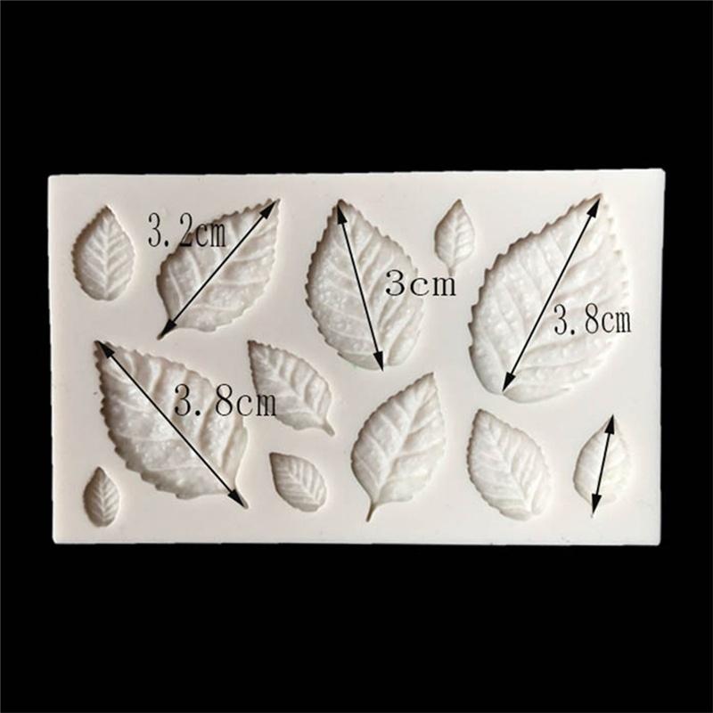 Rose Leaves Embellisment Silicone Fondant Mould Cake Decor Sugar Chocolate Mold