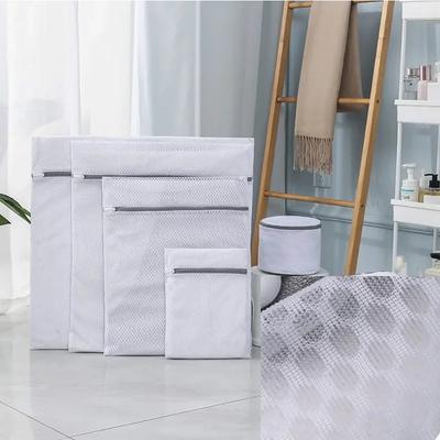 5 Pièces Sacs à Linge en Maille Durables Maille Nid d'Abeille Sacs Organisateur de Linge Réutilisables Sac pour Machines à Laver
