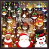 Christmas Window Sticker Xmas Glass Window Decor Snowman Snowflake Electrostatic Wall Sticker New Year Birthday Party Decoration