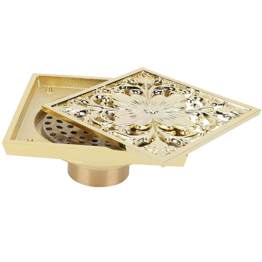 Kit Sifon Pardoseală Toaletă Deodorant Anti-Înfundare Sita Sifon Canalizare Accesoriu Baie Auriu