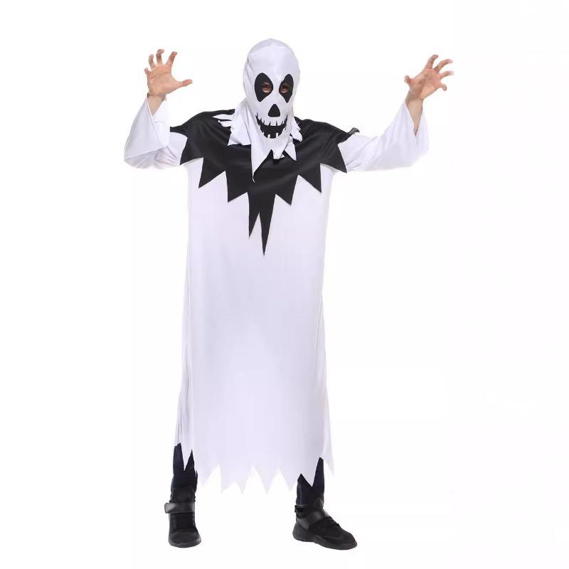 Halloween Costume Men's Adult Face Scary Ghost Clothing Performance Costume Vampire Costume Elf