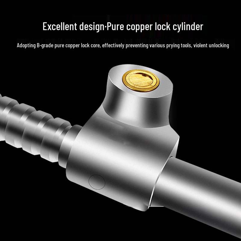Steering Wheel & Throttle/Clutch Lock: Three-Section Double Hook Lock for Trucks & Buses.