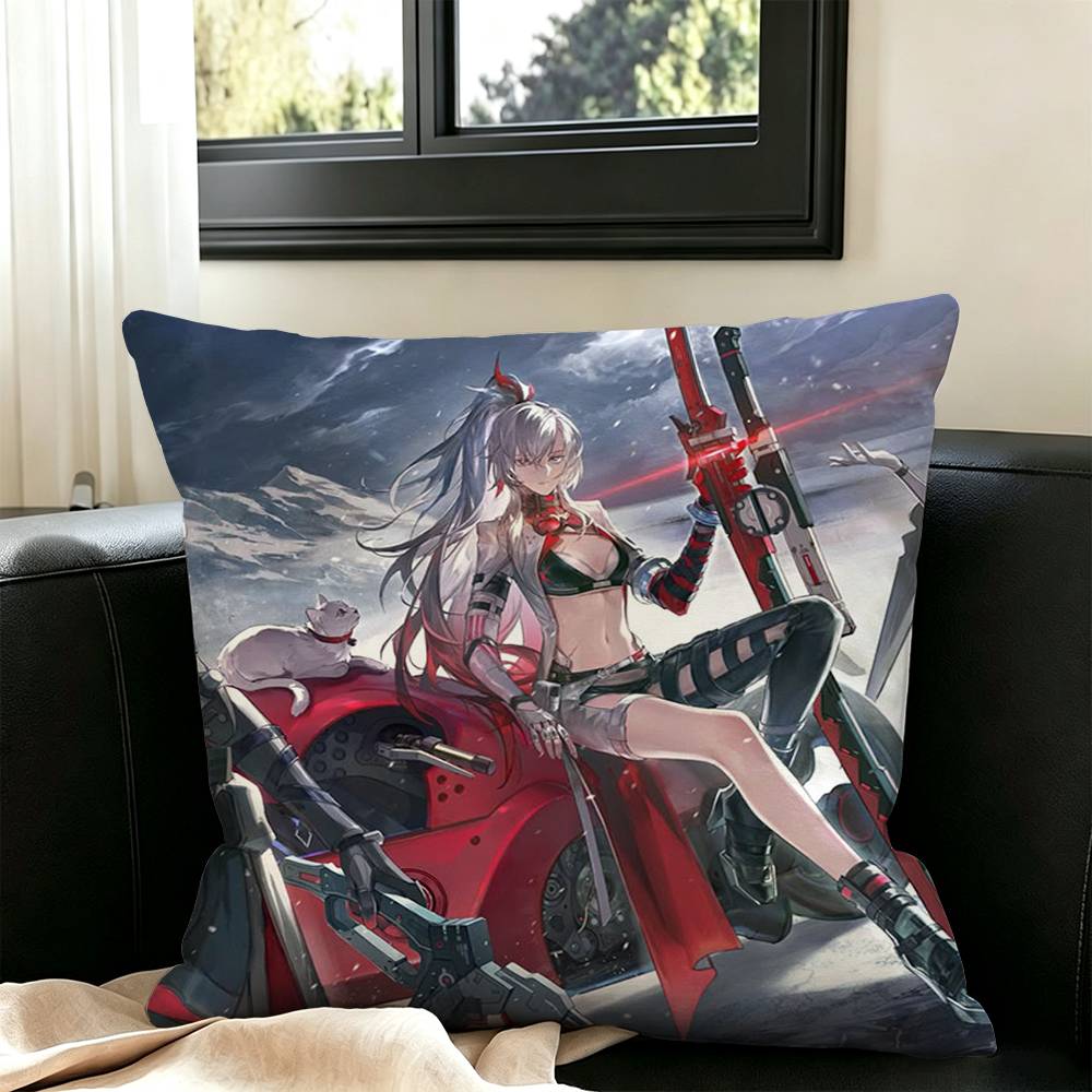 Punishing Gray Raven Crimson Abyss Pillow Case Square Double-Sided Sofa Cushion Cover Bedroom Bedside Pillow